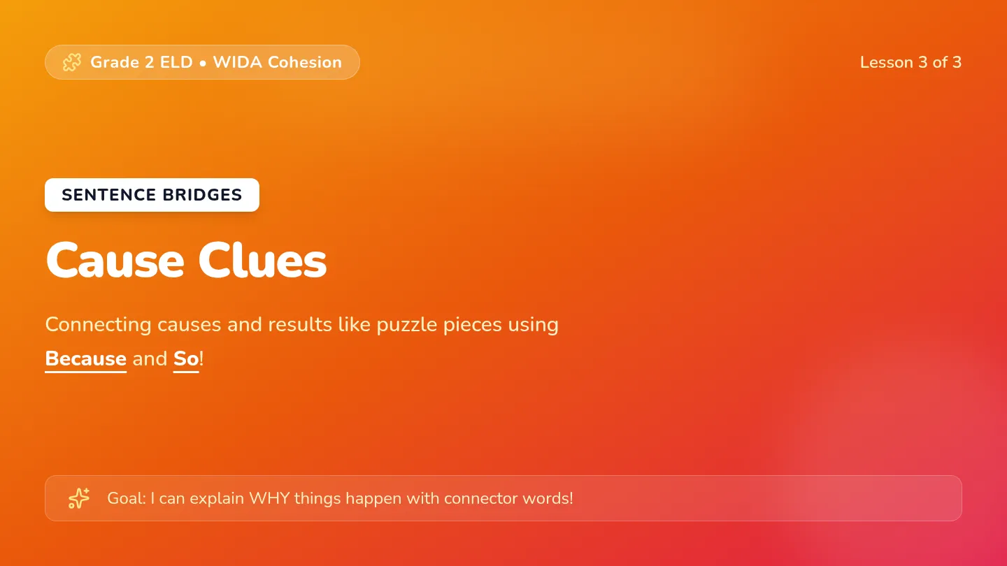 Cause Clues Slides