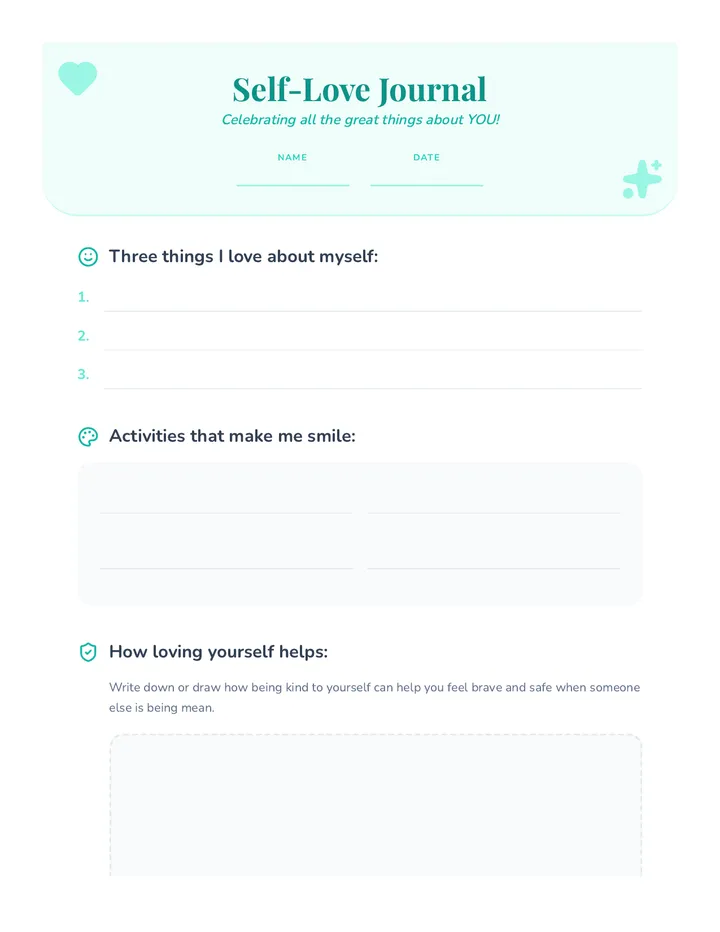 Self-Love Worksheet