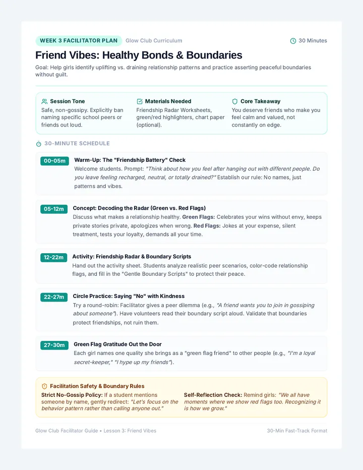 Friend Vibes Facilitator Guide