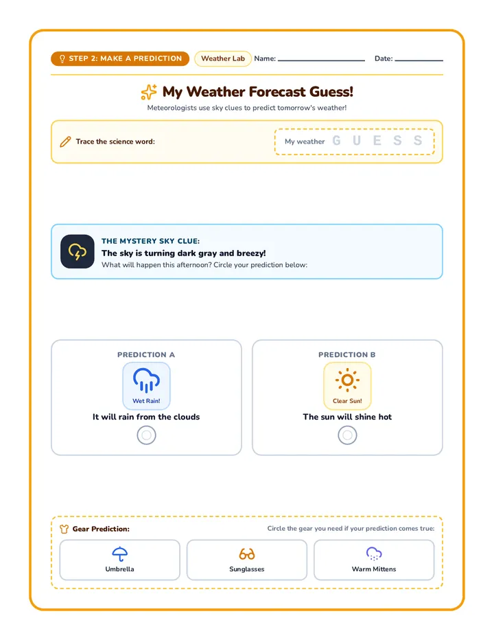 Weather Forecast Prediction Worksheet
