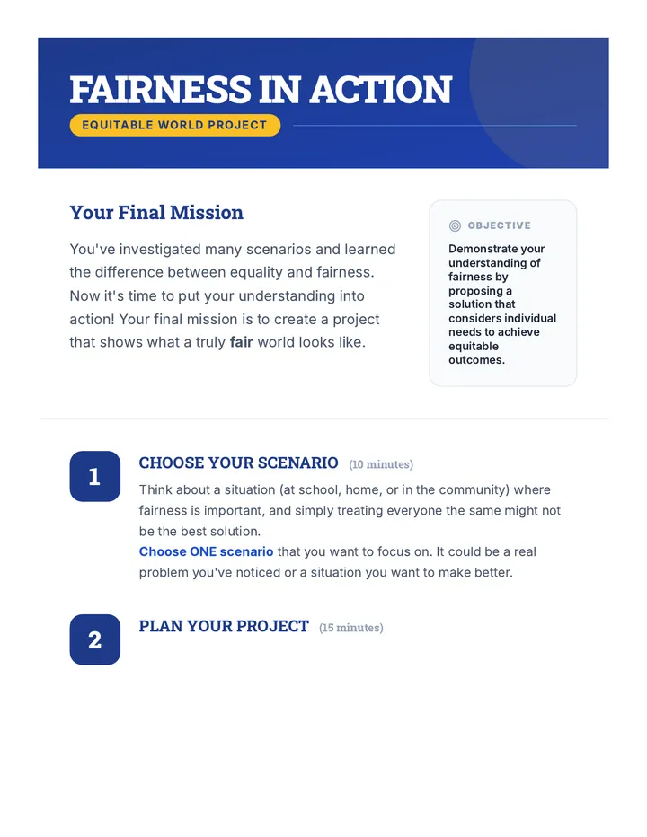 Fairness in Action Project Guide