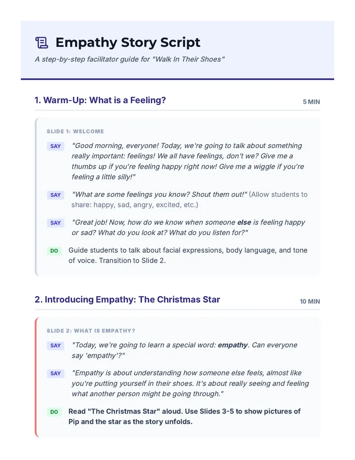 Empathy Story Script