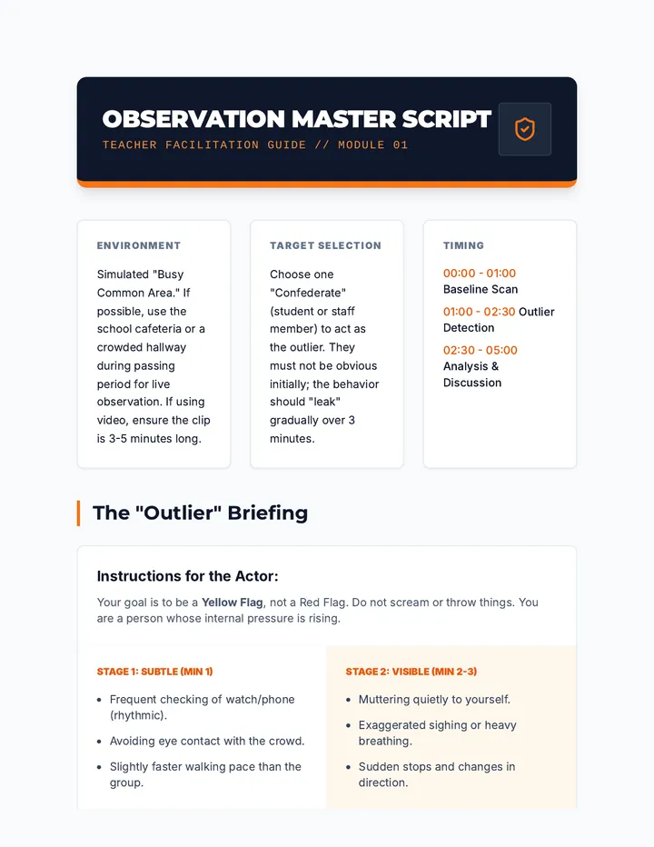 Observation Master Script