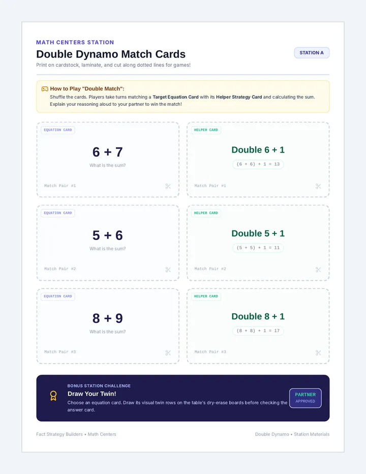 Double Dynamo Center Cards
