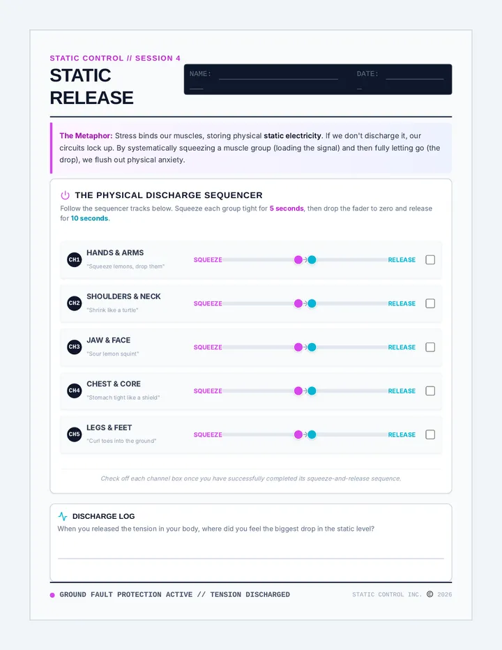 Static Release Worksheet