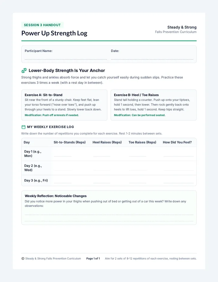 Power Up Handout