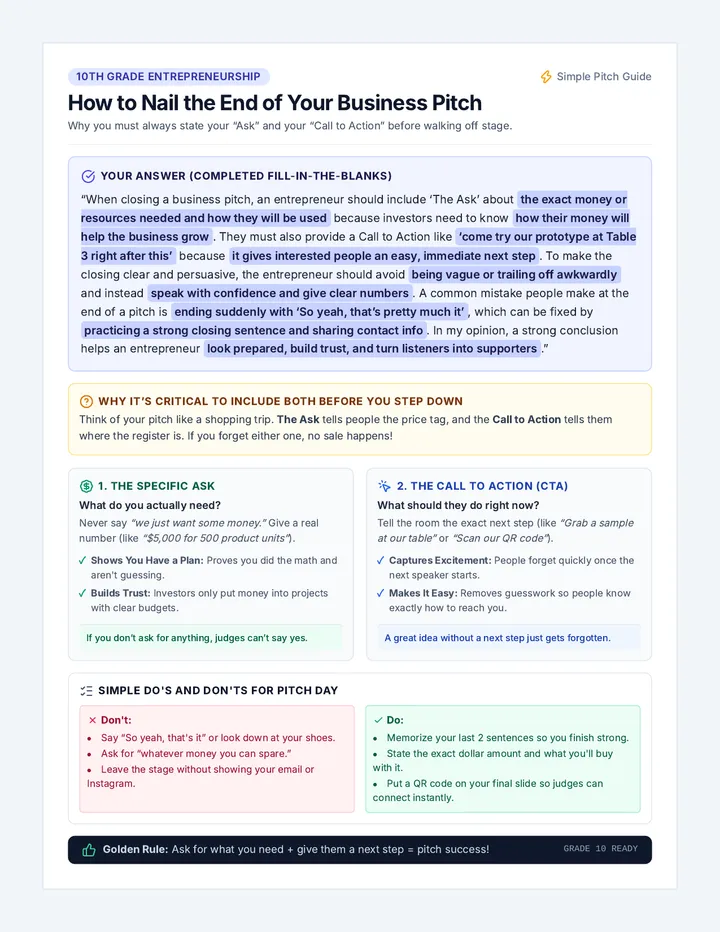 Pitch Closing Guide