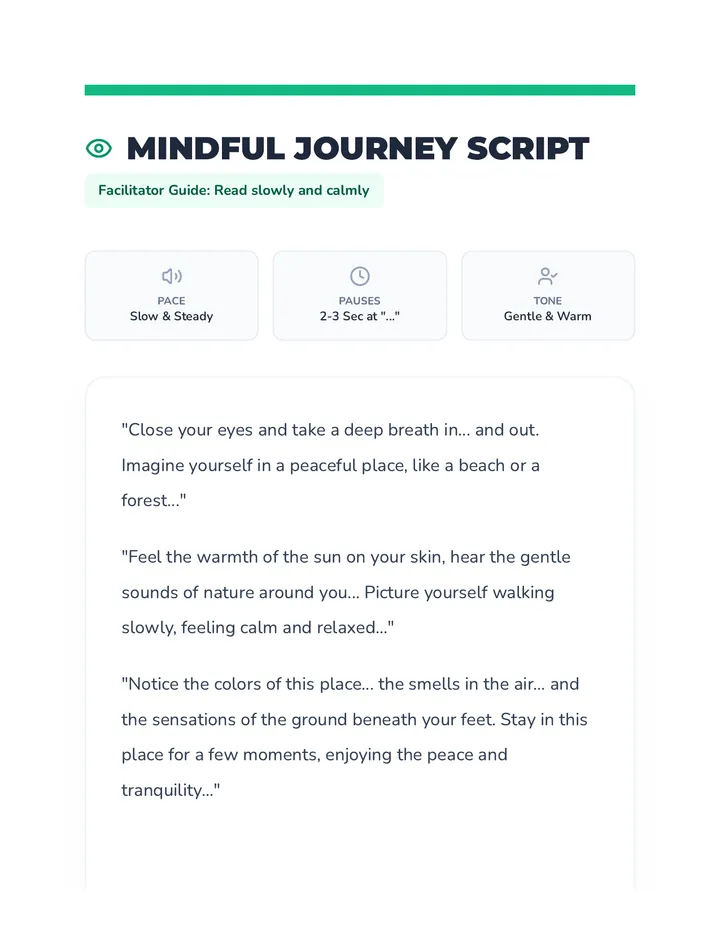 Mindful Journey Script