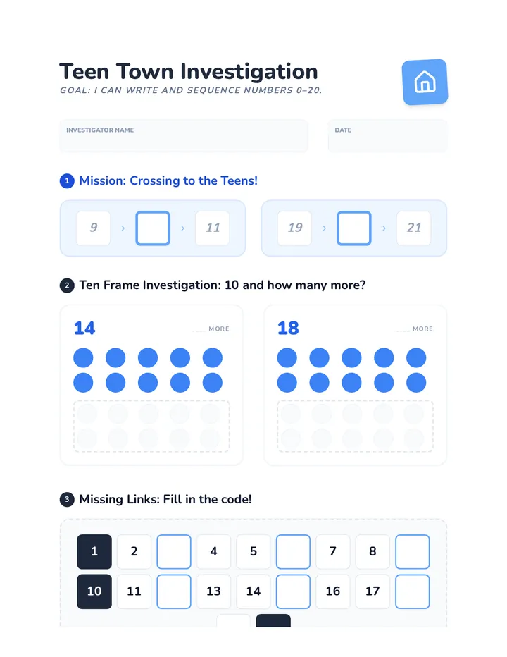 Teen Town Practice Page