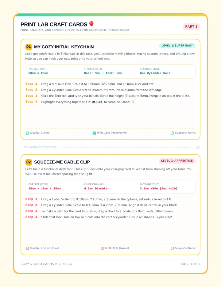 Print Lab Project Guides