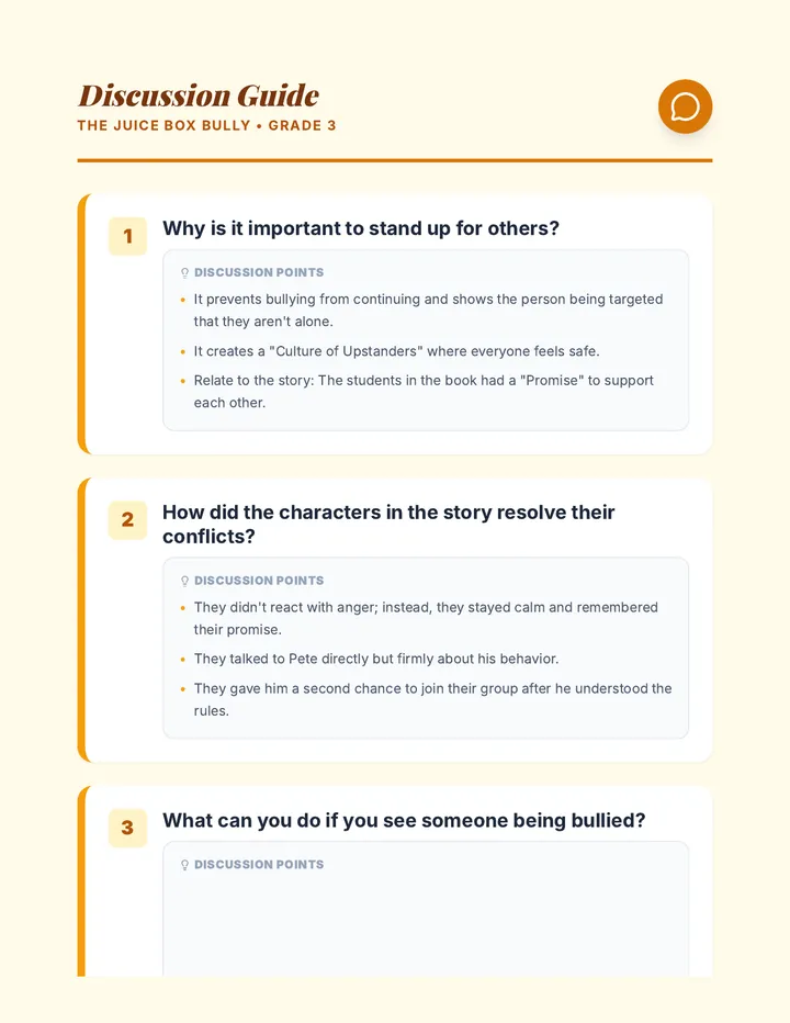 Juice Box Discussion Guide