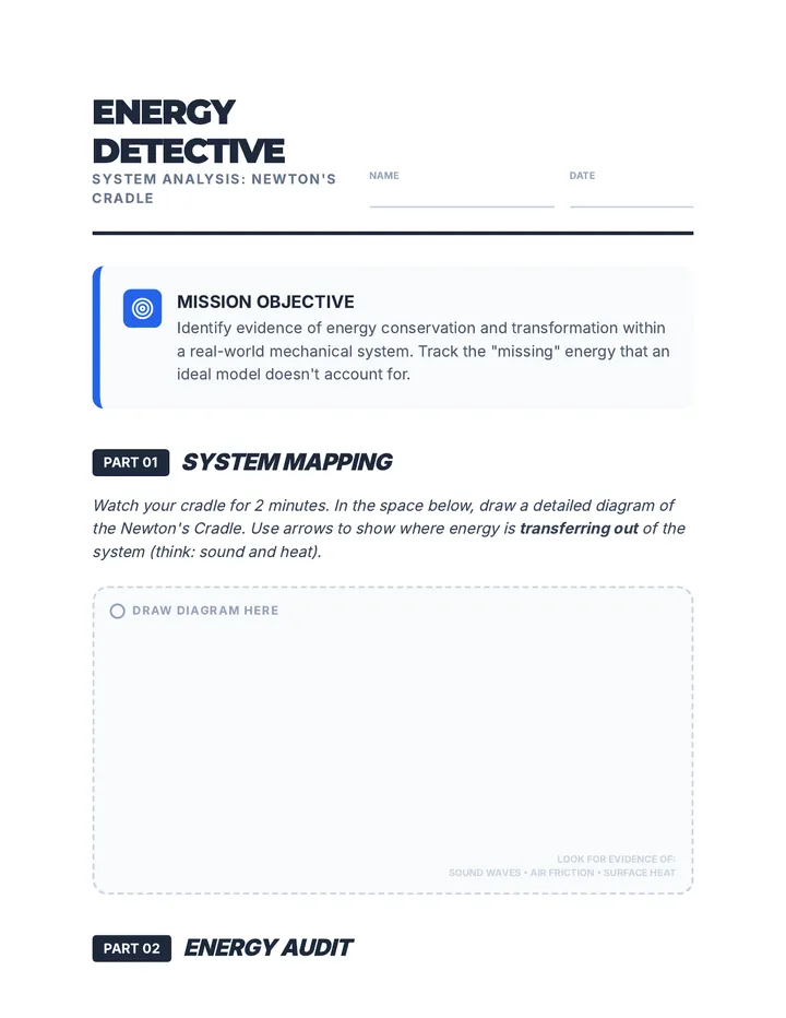 Energy Detective Worksheet
