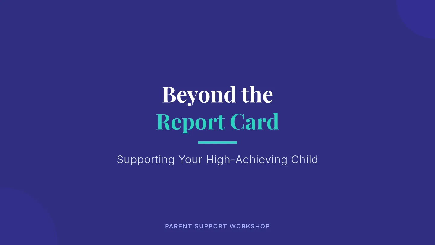 Beyond the Report Card Slides