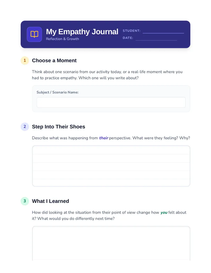 My Empathy Journal