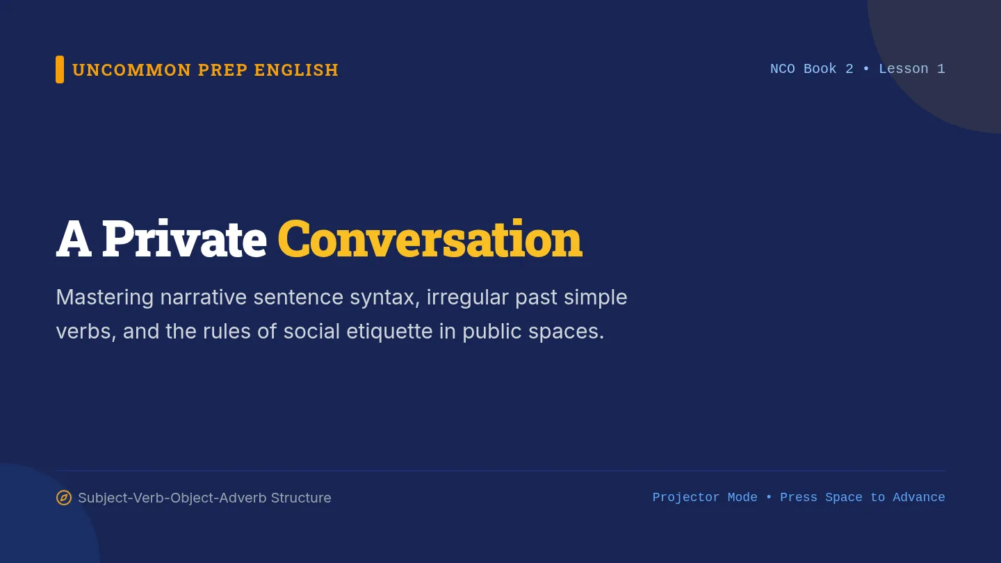 Private Conversation Slides
