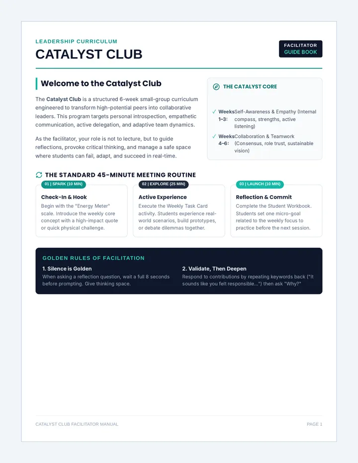Catalyst Facilitator Guide