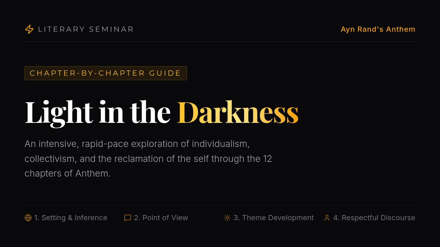 Anthem Chapter Analysis Slides
