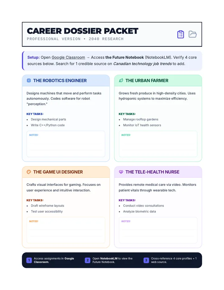 Career Dossier Handout