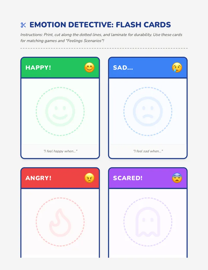 Emotion Cards Activity