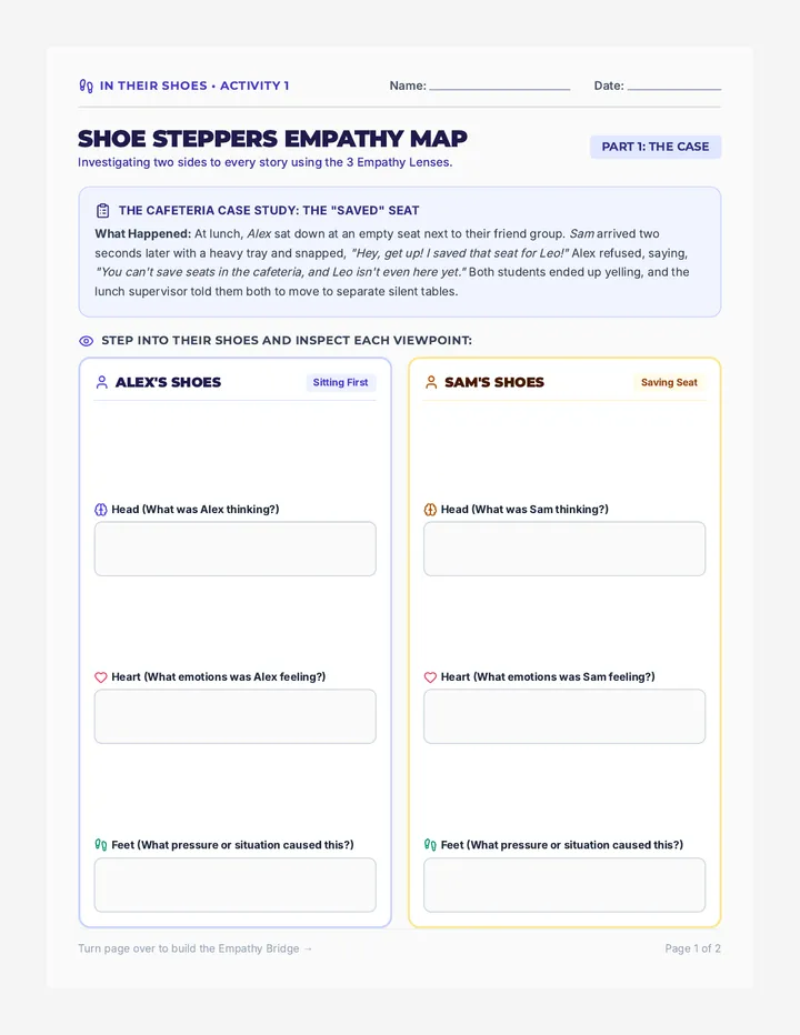 Shoe Steppers Worksheet
