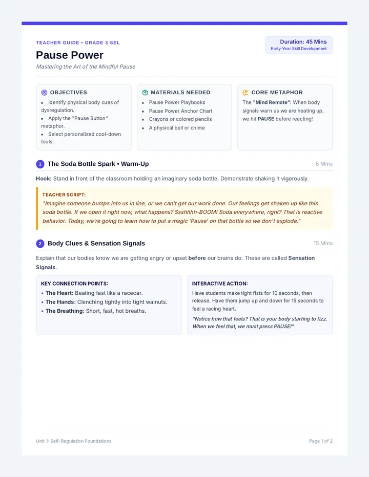 Pause Power Teacher Guide