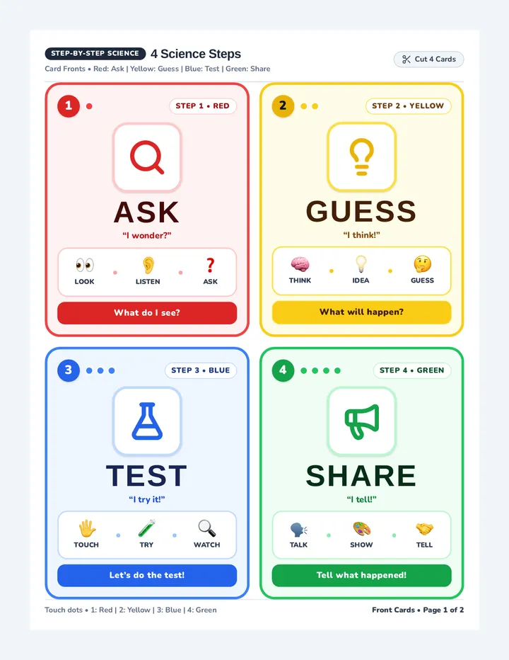 Science Steps Flashcards