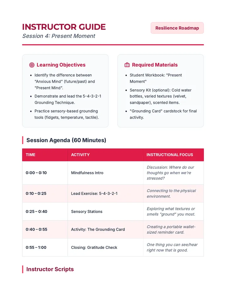 Present Moment Instructor Manual