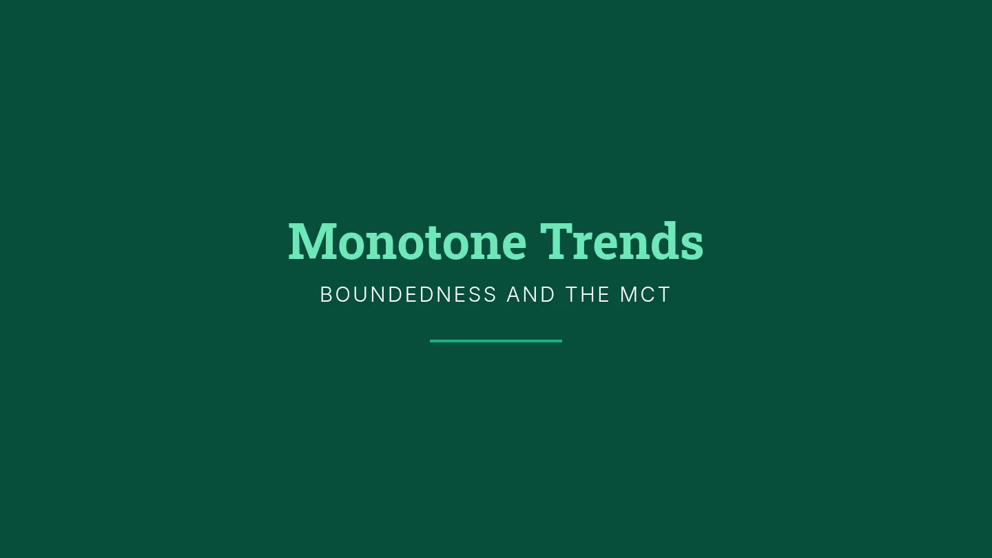 Monotone Convergence Slides