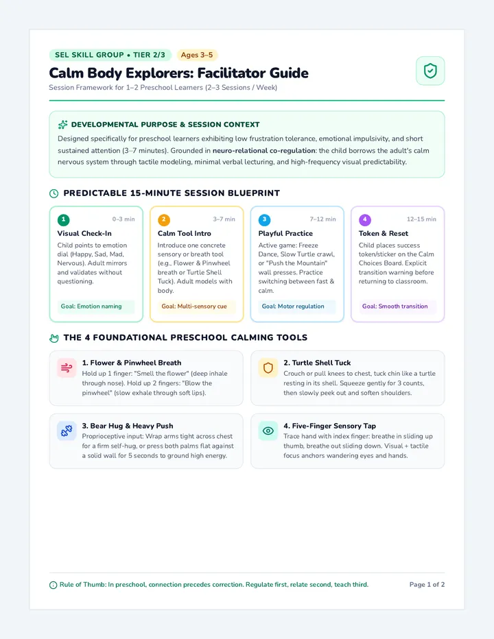 Calm Body Facilitator Guide