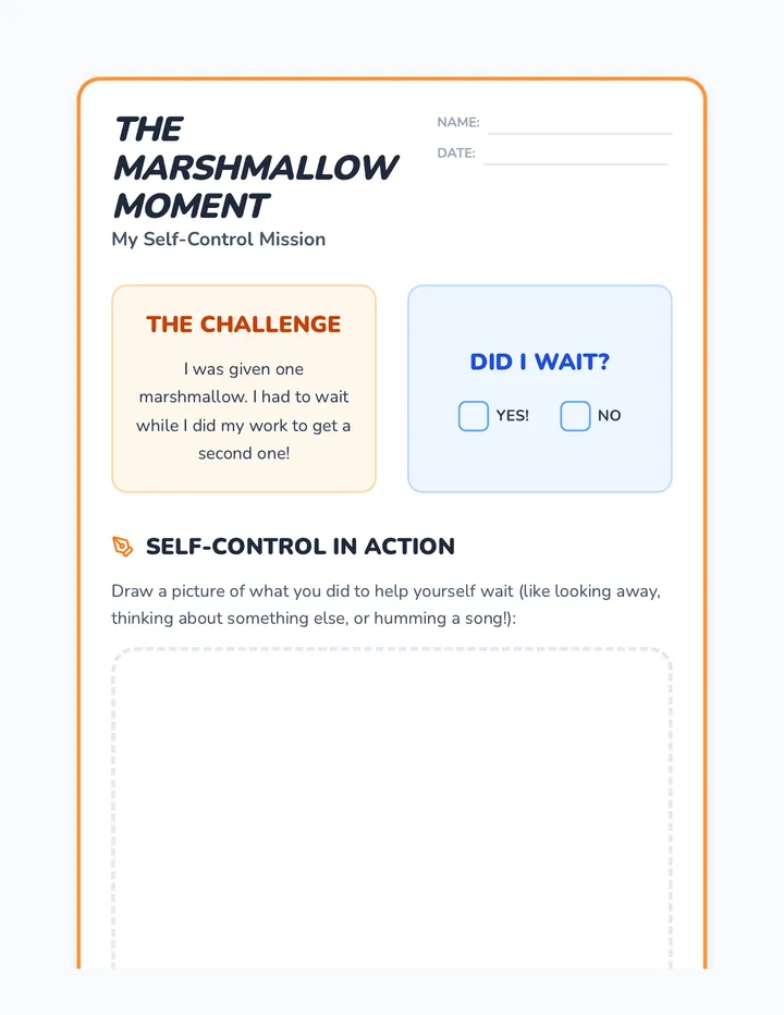 Marshmallow Moment Reflection