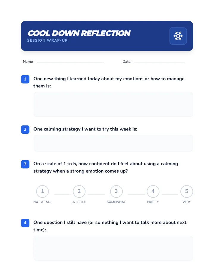 Cool Down Reflection