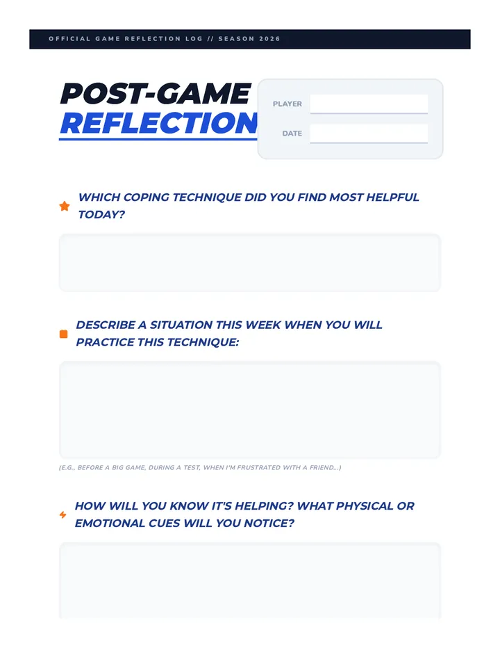Reflection Journal Template