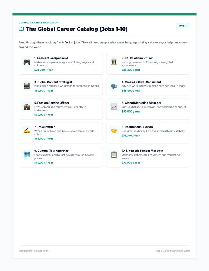Global Career Catalog