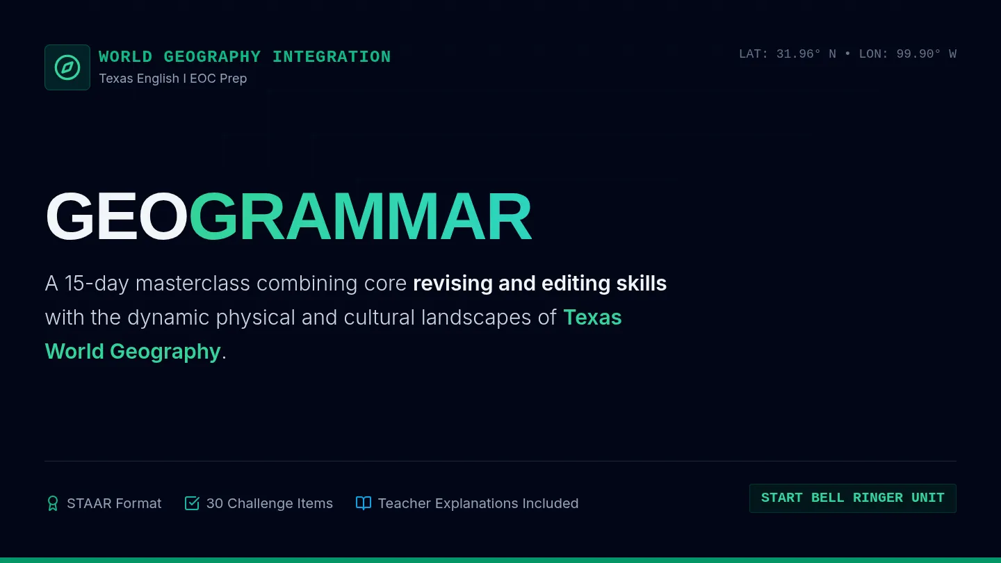 GeoGrammar EOC Slides