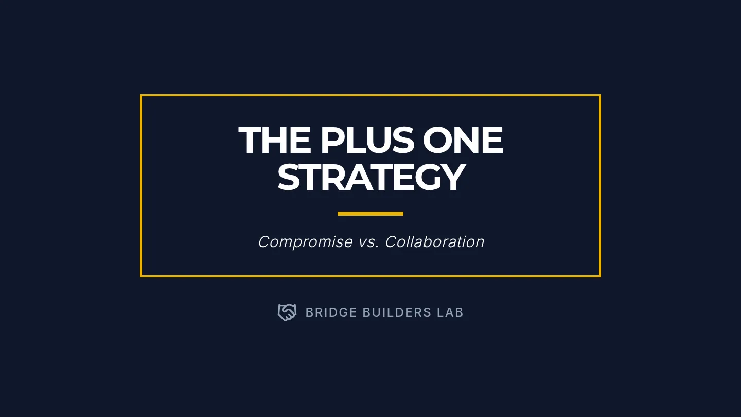 Plus One Strategy Slides