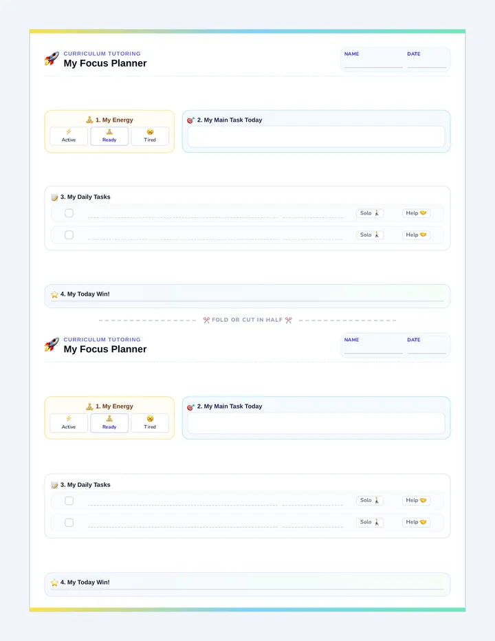 Launchpad Focus Planner