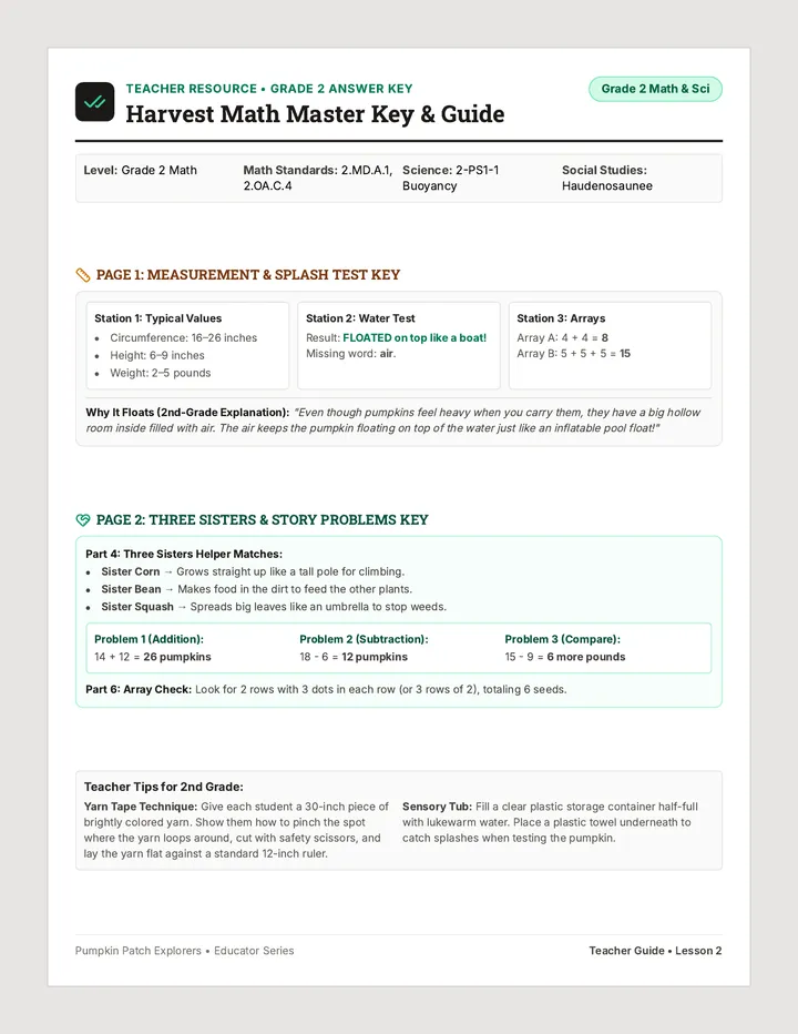 Gourd Metrics Answer Key