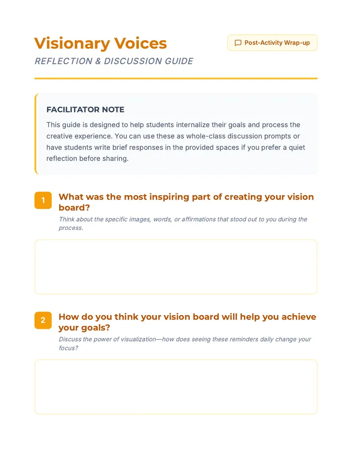 Visionary Voices Discussion Guide