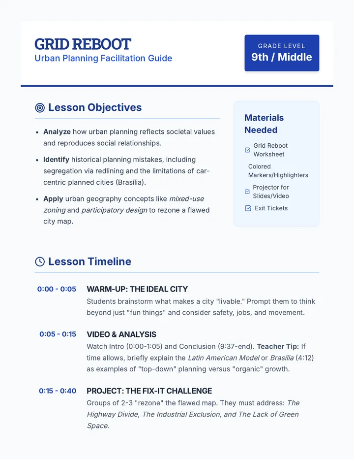 Grid Reboot Teacher Guide