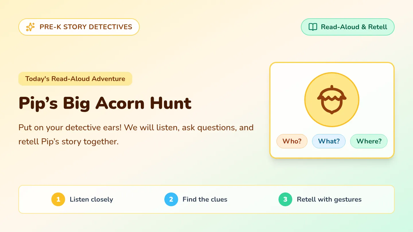 Acorn Adventure Lesson Slides