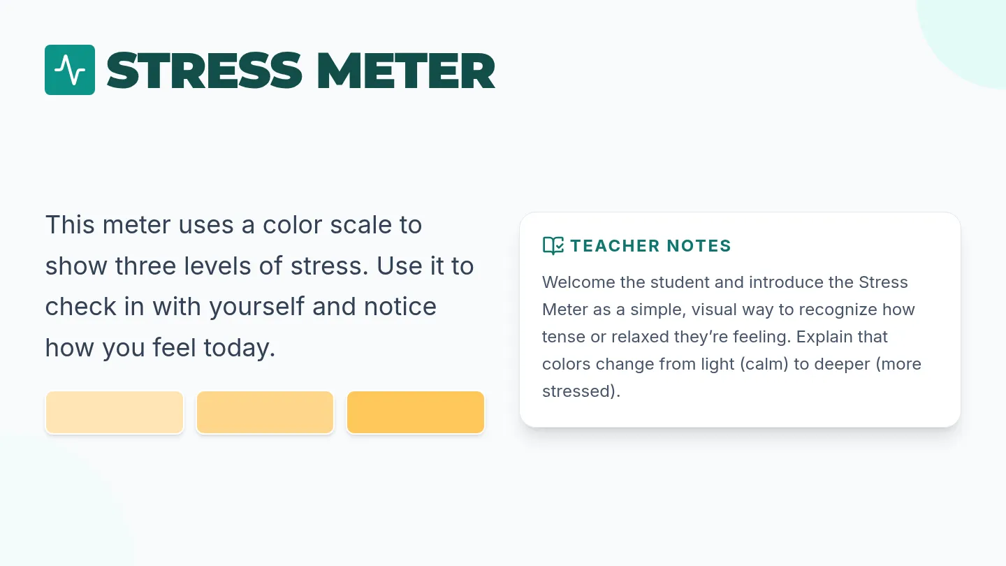 Stress Meter Slides