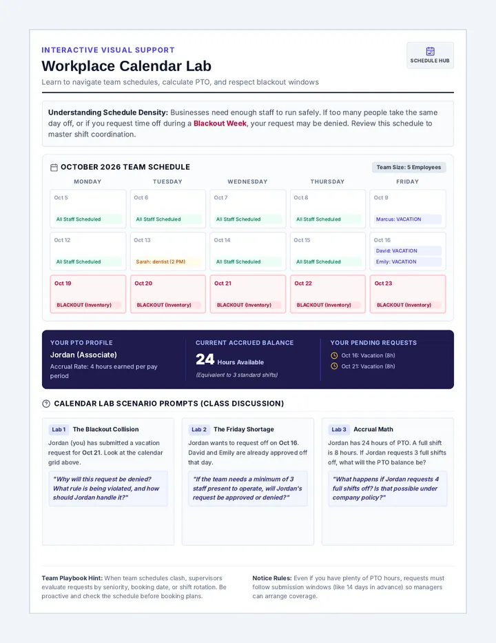 Workplace Calendar Guide