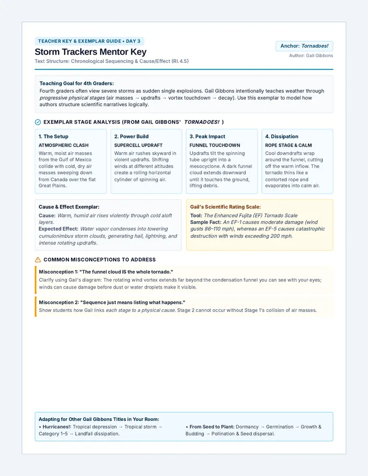 Storm Trackers Teacher Key