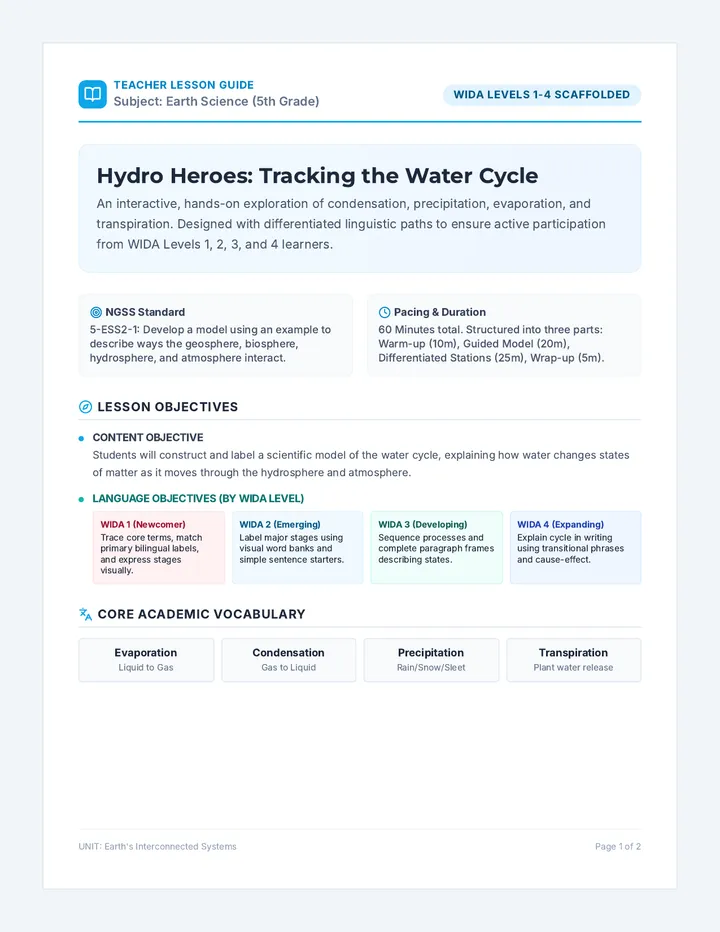 Hydro Heroes Teacher Guide