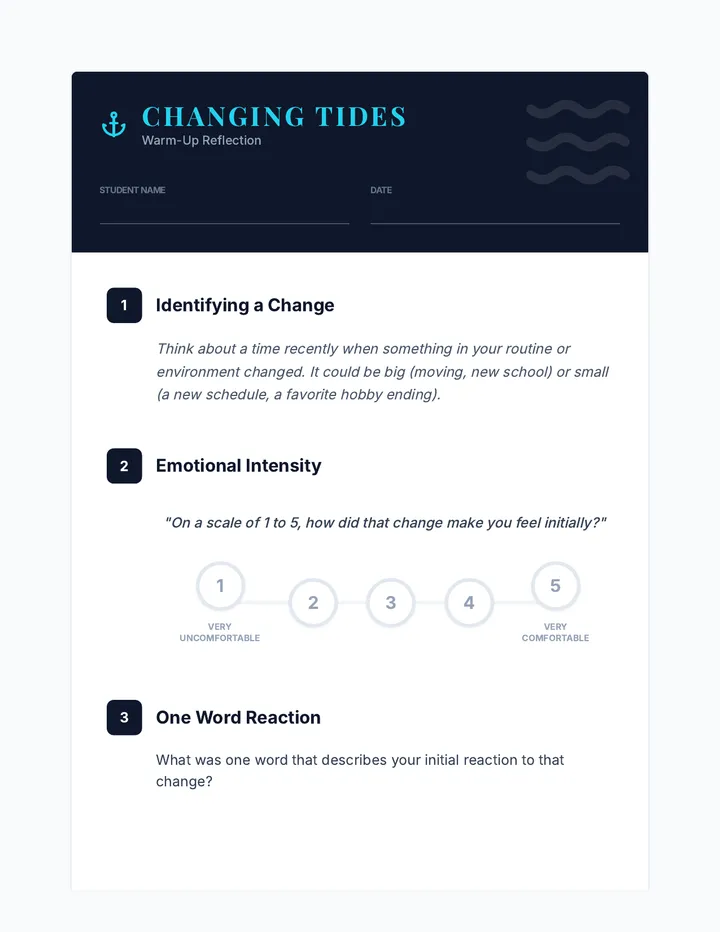 Changing Tides Warm Up