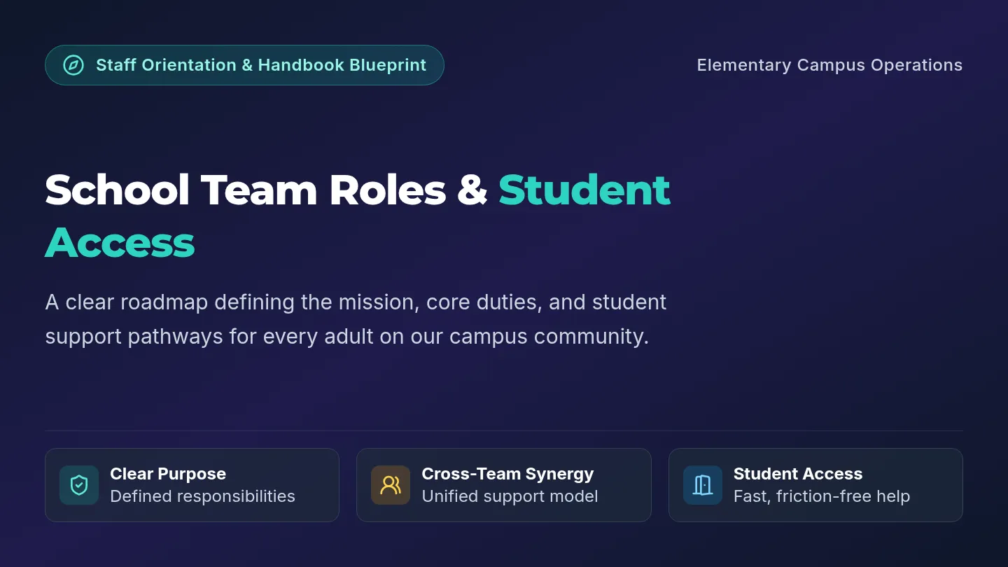 Staff Roles Orientation Slides