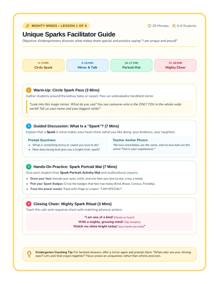 Unique Sparks Facilitator Guide