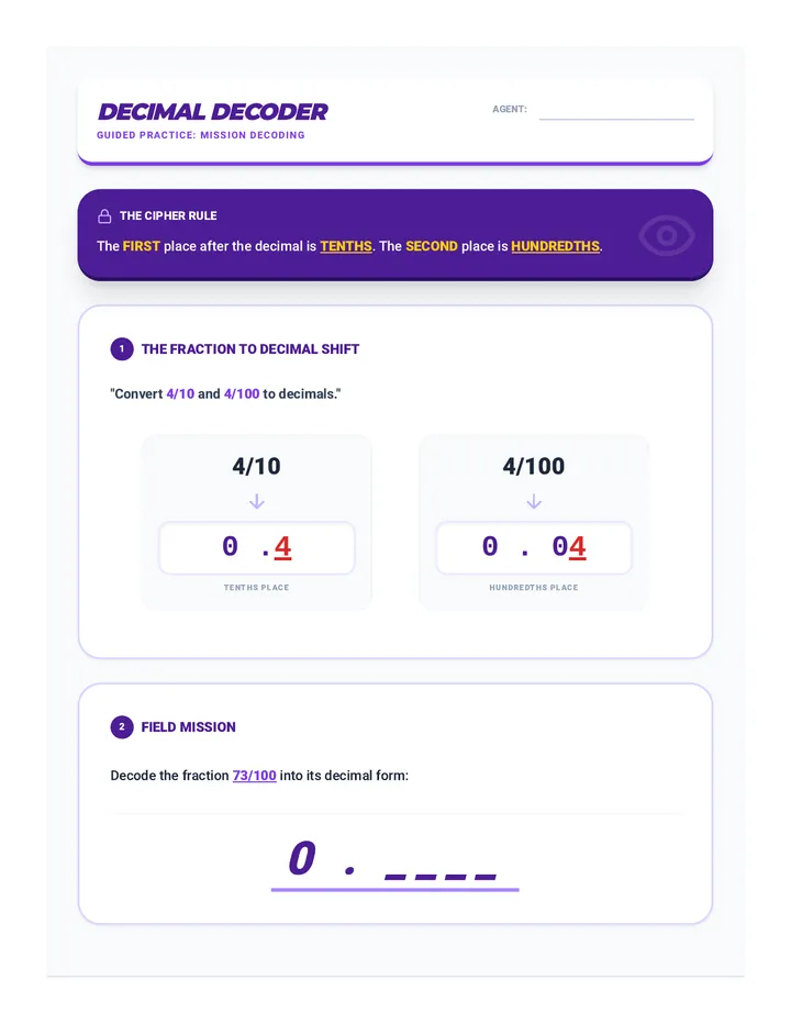 Decimal Decoder Guided Practice