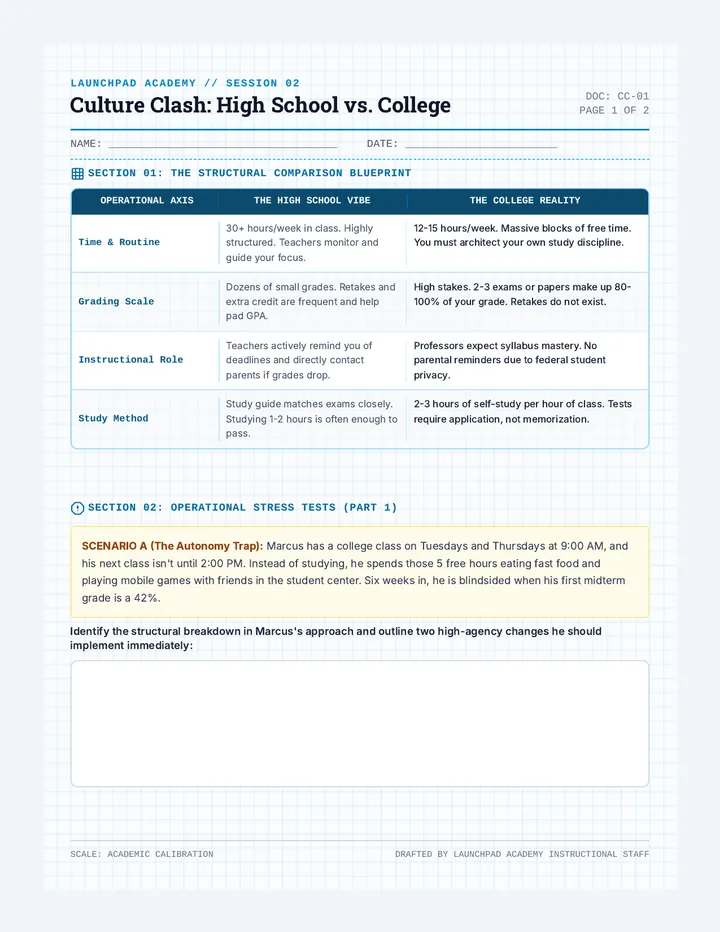 Culture Clash Worksheet