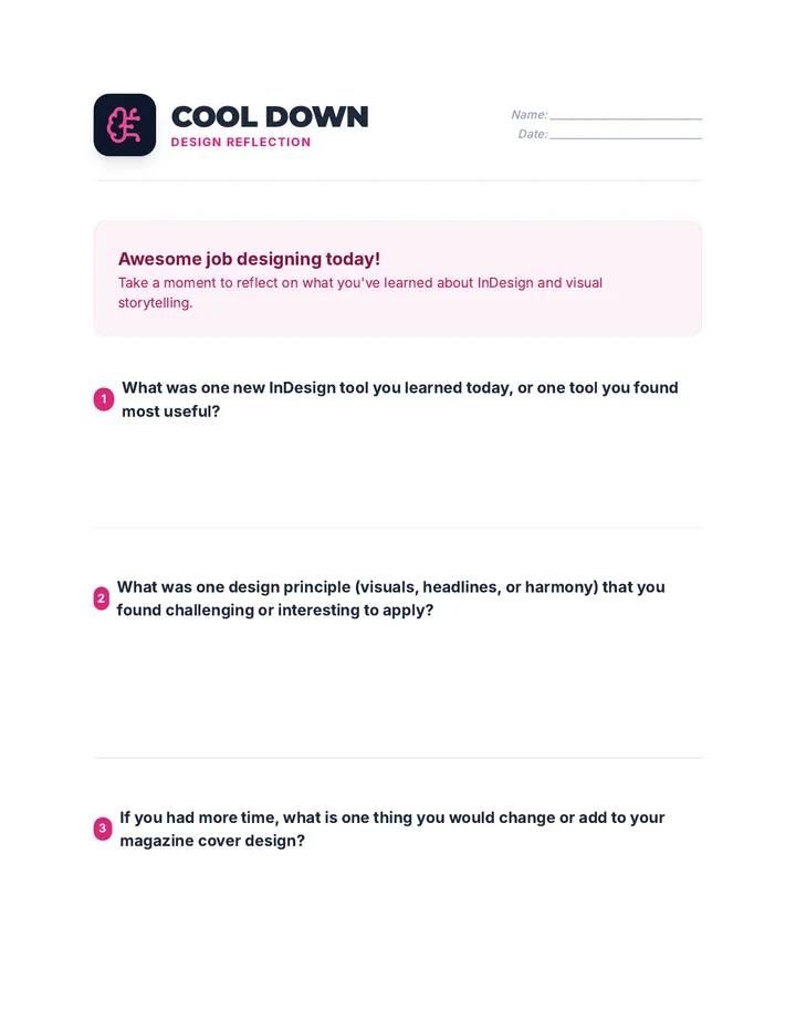 InDesign Reflection Cool Down